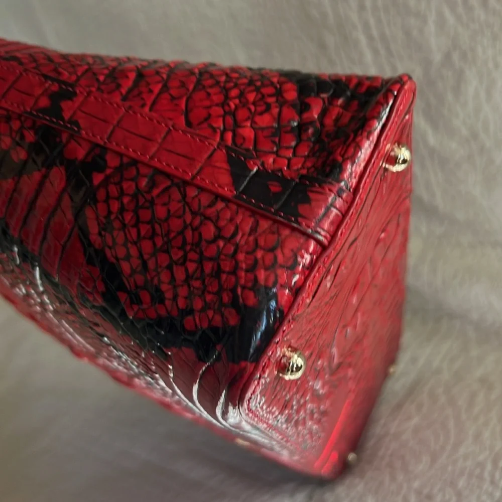 Brahmin Elaine Lipstick Ombre Melbourne leather bag NWOT - Picture 8 of 13